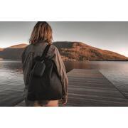 Grande serviette de douche pliable NanoDry : Anthracite