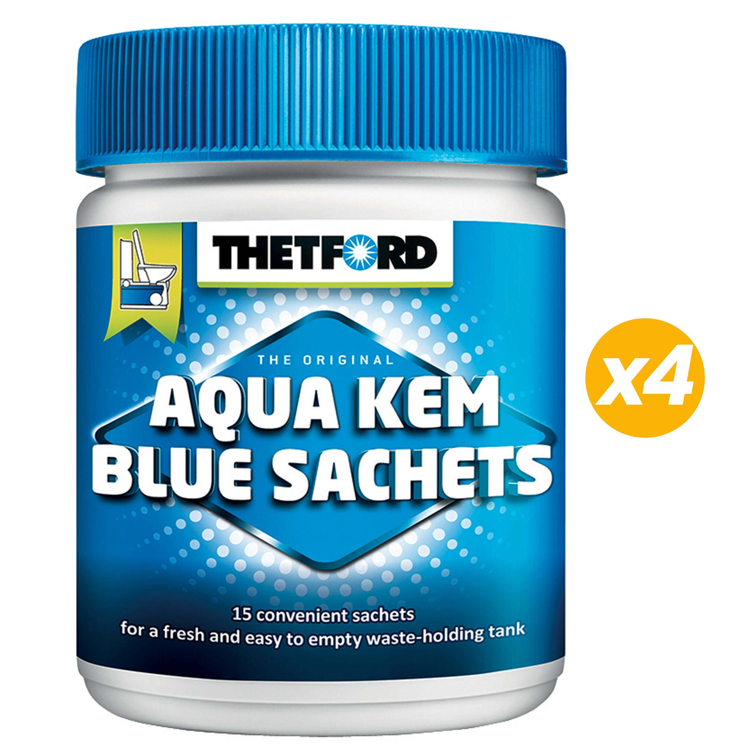 4 Aqua-Kem bleu sachets