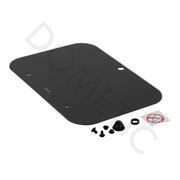 couvercle en verre noir protection contre les flammes