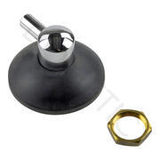 bouton tournant complet chromé