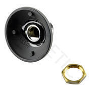 bouton tournant complet chromé