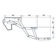 Ciseaux droit double 12V550 HYMER