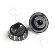 Bouton tournant noir pour four Dométic