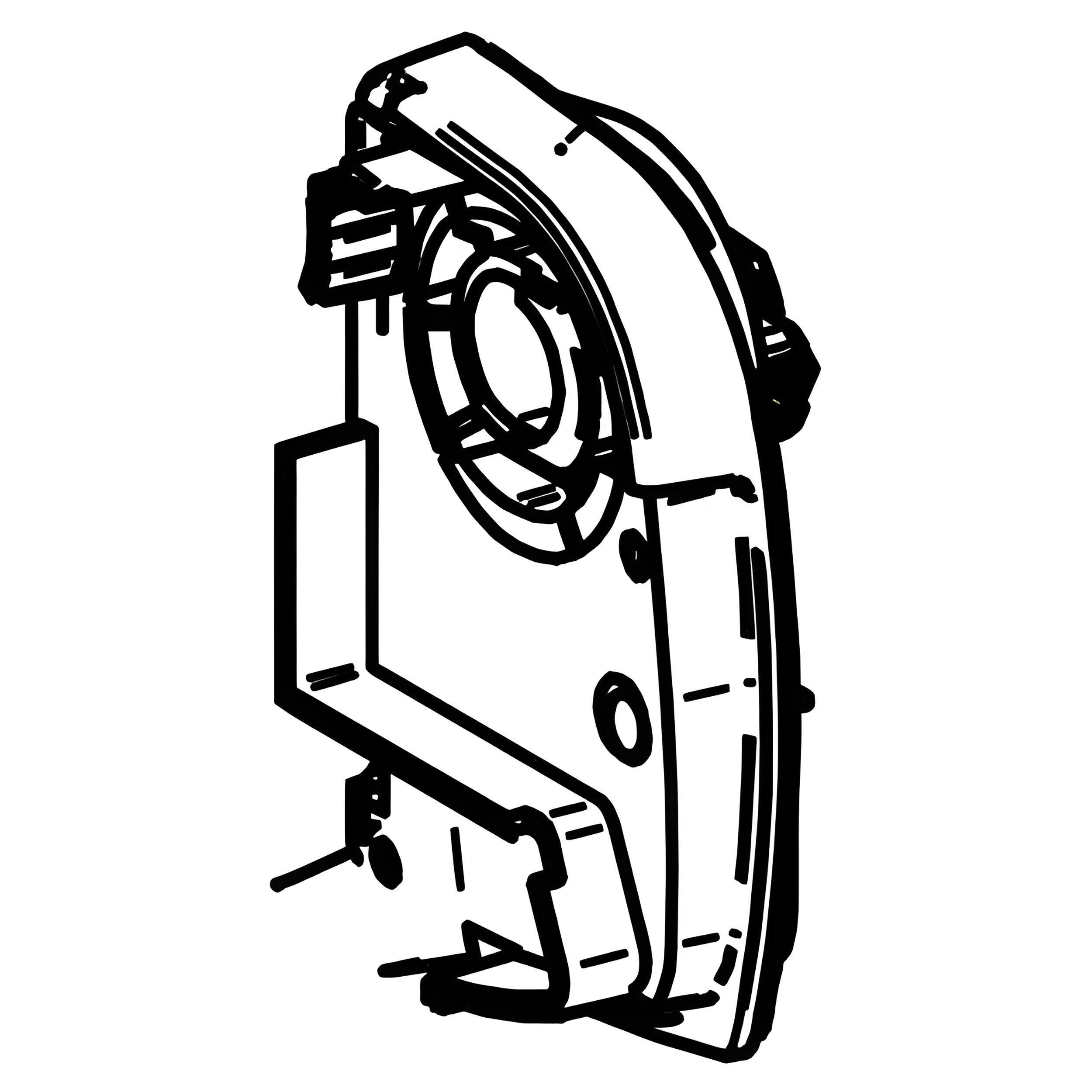 Embout d'extrémité droit couleur blanche