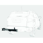 Bras pivotant pour porte vélos : Ouverture par la gauche