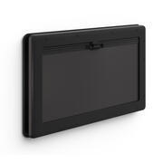 Baie double vitrage acrylique S10 coulissante : 500 x 450 avec encadrement noir