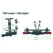 Porte-vélos plateforme basculant TX2