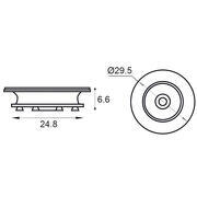 Ensemble de clips pour fixation cloison mâle et femelle