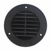 Grille d'aération noir pour meuble Dia.110mm