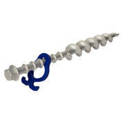 Piquet à visser Long Aluminium 31 cm - Lot de 2